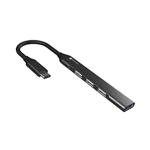 Portonics MPORT 31C 4-en-1 Hub USB (type C à 4 ports USB-A) avec un transfert de données rapide