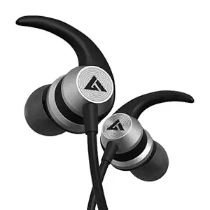 Boult Audio Bassbuds x1 Écouteurs filaires intra-auriculaires avec un pilote de basse supplémentaire de 10 mm et un son HD avec micro (noir)