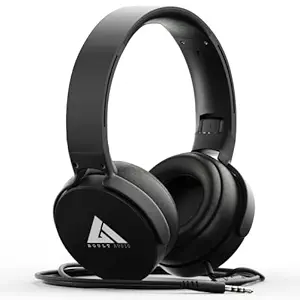 Boult Audio Bass Buds Q2 STÉRÉO LECTONS STÉRÉE LETTRIBULITÉ CHEAUX CÉCHEURS DÉTAGE avec micro avec basse profonde, coussins d’oreille confortables et Cordon long (noir)