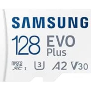 Samsung EVO plus 128 Go Microsdxc UHS-I U3 130 Mo / s Full HD & 4K UHD Memory Carte avec adaptateur (MB-MC128KA), bleu
