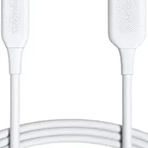 Amazonbasics Nouvelle version ABS USB-A TO Lightning Cable Cord, Chargeur certifié MFI à charge rapide pour Apple iPhone, iPad Tablet (3 pi, blanc)