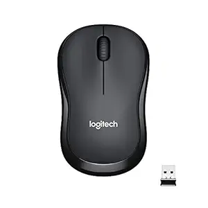 Logitech M221 Souris sans fil, boutons silencieux, 2,4 GHz avec récepteur USB mini, suivi optique de 1000 dpi, durée de vie de la batterie de 18 mois, PC ambidextre / Mac / ordinateur portable – gris charbon