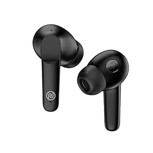 BUTUS BUDS VS104 Bluetooth vraiment sans fil dans les écouteurs d’oreille avec micro, 30 heures de jeu, Instacharge, pilote de 13 mm et hyper synchronisation (noir de charbon de bois)