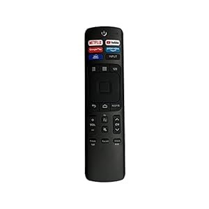 7seven® Compatible VU Smart TV Remote Contrôle adapté à la télécommande d’origine 4K Android LED Ultra HD UHD VU TV avec fonction non vocale sans Google Assistant