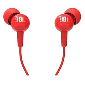 JBL C100SI câblé dans des écouteurs avec micro, sound basse pur jbl, télécommande multifonction à un bouton, finition métallique haut