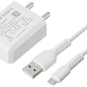Amazon Basics 2 AMP USB Mall Charger et Micro USB Cable (blanc)