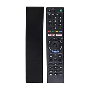 7seven® Compatible pour Sony Bravia LCD LED UHD OLED QLED 4K Ultra HD TV Control avec YouTube et Netflix Hotkeys. Remplacement universel de la télécommande originale de Sony Smart Android TV