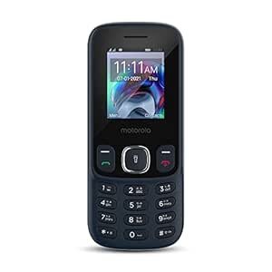 MOBILE MOBILE DE CHEYPAD MOTOROLA A10 SIM avec batterie de 1750 mAh, stockage extensible jusqu’à 32 Go, FM sans fil avec enregistrement – bleu foncé