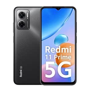 Redmi 11 Prime 5G (Thunder Black, 4 Go de RAM, 64 Go de stockage) | Prime Design | Dimensité MTK 700 | 50 MP Dual Cam | 5000mah | 7 bande 5G