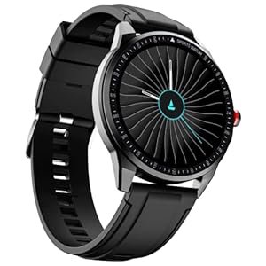 Boat Flash Edition Smart Watch with Activity Tracker, plusieurs modes sportifs, 1,3 « écran, 170+ faces de montre, moniteur de sommeil, geste, appareil photo et musique, IP68 et 7 jours de la batterie (Lightning Black)