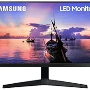 Samsung 24 pouces (60,46 cm) Moniteur FHD, IPS, 75 Hz, Cornifère Moins, AMD Freesync, Flicker Free, HDMI, D-SUB, (LF24T350FHWXX, Blue Dark Grey)