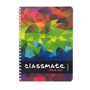 Camarade de classe couverte souple 6 Sujet Notebook de liaison en spirale, ligne unique, 300 pages