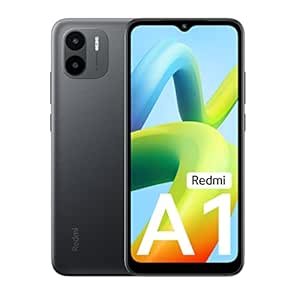 Redmi A1 (noir, 2 Go de RAM, stockage de 32 Go) | Segment Best AI Dual Cam | Batterie de 5000mAh | Conception de texture en cuir | Android 12