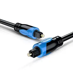 Bluerigger Digital Optical Audio Toslink Cable (3,3 pieds / 1 mètre) avec 8 canaux (7.1) Support audio (pour Home Theatre, Xbox, PlayStation, etc.)