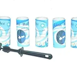 Bullyss en plastique collante à rouleaux de peluche à rouleaux à roulettes à roulettes Nettoyant de 5 rouleaux 150 feuilles, 30 feuilles chaque rouleau à roulet