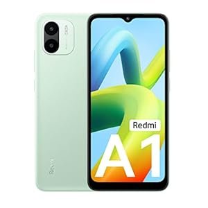 Redmi A1 (vert clair, 2 Go de RAM 32 Go) | Segment Best AI Dual Cam | Batterie de 5000mAh | Conception de texture en cuir | Android 12