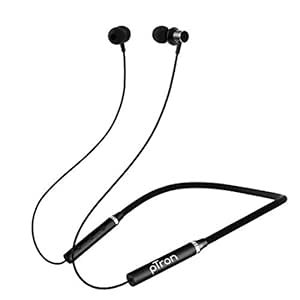 Ptron Tangentbeat In-Ear Bluetooth 5.0 casque sans fil avec micro, basse améliorée, pilotes de 10 mm, appels clairs, ajustement snug, charge rapide, bourgeons magnétiques, assistant vocal et cou sans fil IPX4 (noir)