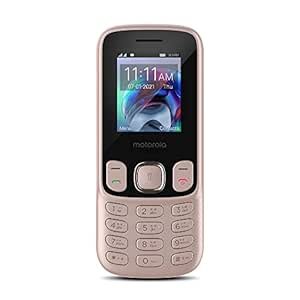 MOBILE MOBILE DE CHEYPAD MOTOROLA A10 SIM avec batterie de 1750 mAh, stockage extensible jusqu’à 32 Go, FM sans fil avec enregistrement – Rose Gold
