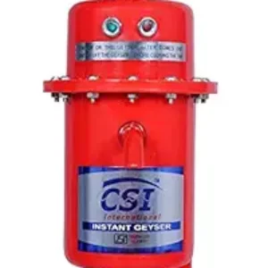 CSI International® Instant Water Geyser, chauffe-eau, chauffe-eau portable, geyser en plastique ABS de première classe 3kw (rouge)