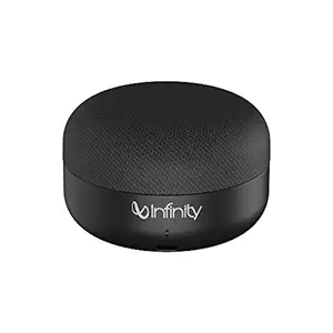 Infinity (JBL Fuze Pint, Mini haut-parleur ultra portable sans fil avec micro, basse profonde, double égaliseur, Bluetooth 5.0 avec prise en charge de l’assistant vocal pour les mobiles (noir)