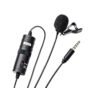 Boya bym1 Auxiliary omnidirectional lavalier condenseur microphone avec câble audio de 20 pieds (noir)