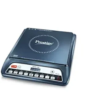 Traque de cuisson à induction de Prestige Pic 20 1600 Watt avec bouton-poussoir (noir)
