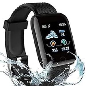 10Werun ID-116 Bluetooth Smartwatch Wireless Fitness Band pour garçons, filles, hommes, femmes et enfants | Sports Gym Regardez pour tous les téléphones intelligents I Carth Sate et Spo2 Monitor