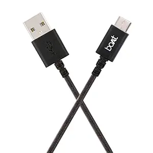 Boat Type-C A400 Type-C à USB A Cable pour tous les téléphones de type C (LG Nexus 5X), 1MTR (noir)