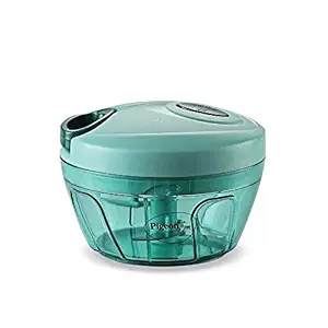 Pigeon Polypropylène mini hacheur à portée de main et compact avec 3 lames pour hacher sans effort des légumes et des fruits pour votre cuisine (12420, vert, 400 ml)