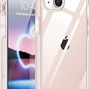 AMOZO Ultra Hybrid Camera and Drop Protection Back Cover Cover pour iPhone 13 (TPU + Polycarbonate | Crystal Transparent)