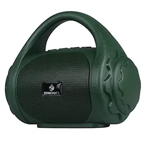 Zebronics Zeb-County 3W En haut-parleur portable Bluetooth sans fil avec poignée de transport, USB, carte SD, AUX, FM & Call Fonction. (Vert)