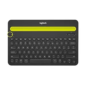 Logitech K480 Wireless Multi-Device Keyboard pour Windows, MacOS, iPados, Android ou Chrome OS, Bluetooth, compact, compatible avec PC, Mac, ordinateur portable, smartphone, tablette – noir