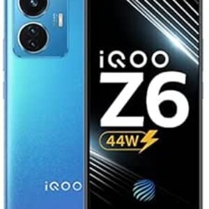 IQOO Z6 44W par Vivo (Lumina Blue, 4 Go de RAM, 128 Go de stockage) | 6,44 « Affichage AMOLED FHD + | Charge de 50% en seulement 27 minutes | Analyse des empreintes digitales dans le cas