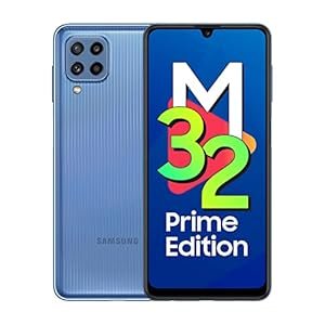 Samsung Galaxy M32 Prime Edition (bleu clair, 4 Go de RAM, 64 Go)