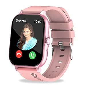PTRON nouvellement lancé Force X10 Bluetooth appelant Smartwatch avec un écran de couleur totale de 1,7 « , un moniteur de fréquence cardiaque réel, un spo2, des visages de montre, 5 jours d’exécution, des trackers de fitness et une étanche IP68 (rose)
