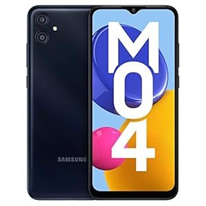 Samsung Galaxy M04 Bleu foncé, 4 Go de RAM, 64 Go de stockage | Jusqu’à 8 Go de RAM avec RAM Plus | MediaTek Helio P35 | Batterie de 5000 mAh