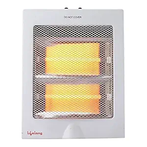 REGALIA 800 W (certifié ISI) Chauffeur de chambre en quartz avec 2 réglages d’alimentation, protection de surchauffe, chauffage à 2 tiges (garantie d’un an, blanc)