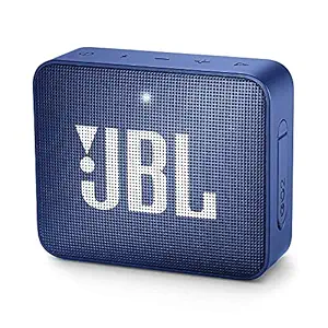 JBL GO 2, haut-parleur Bluetooth portable sans fil avec micro, son de signature JBL, options de couleurs vibrantes avec IPX7 imperméable et Aux (bleu)