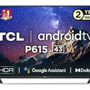 TCL 108 [[CM]] (43 pouces) 4K Ultra HD Certifié Android Smart LED TV 43P615 (noir)